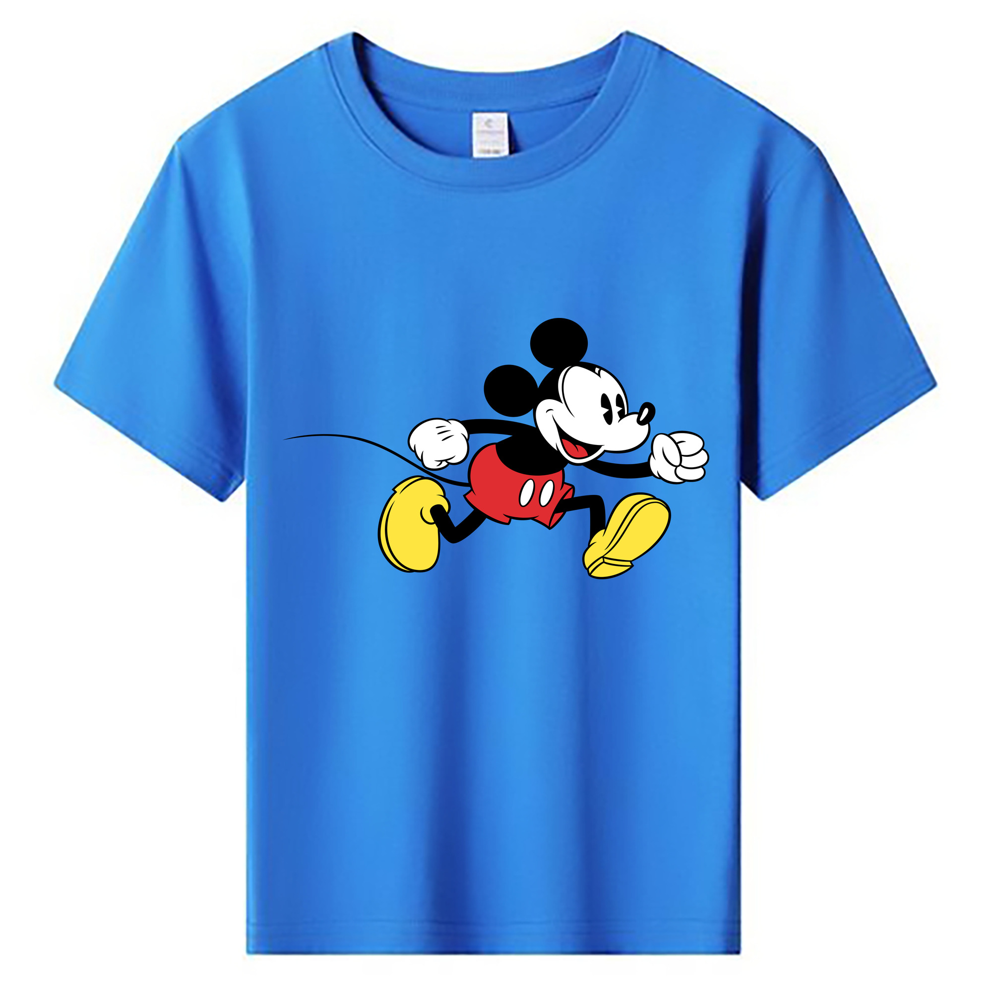 ミッキーマウス Mickey Mouse 綿100％キッズTシャツ（フロントプリント）